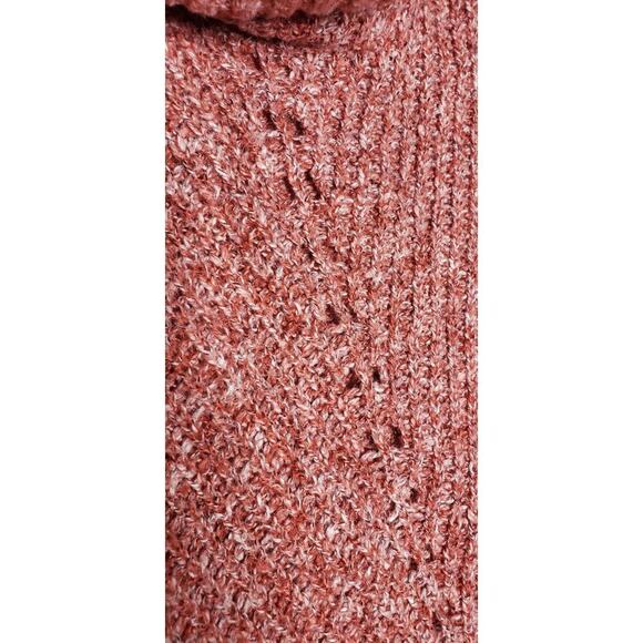 Fervour ModCloth Pink Cowl Turtleneck Sweater Tunic Knit Large Oversized Slouchy - Picture 5 of 9